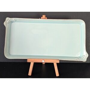 Discontinued Casafina Madeira Harvest Robin's Egg Blue Stoneware Serving Tray